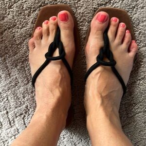 Jeffrey Campbell Infinity Knot Thong Sandals